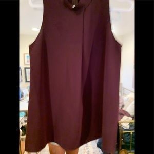 Theory purple turtle neck blouse